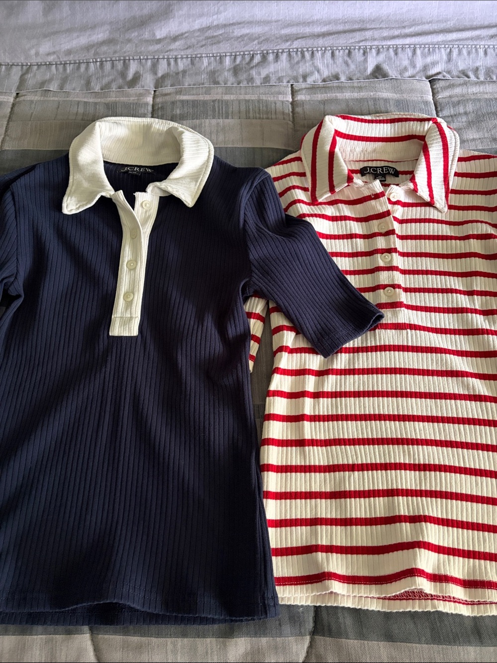 Bundle of 2 J Crew Ribbed Polos - XS
